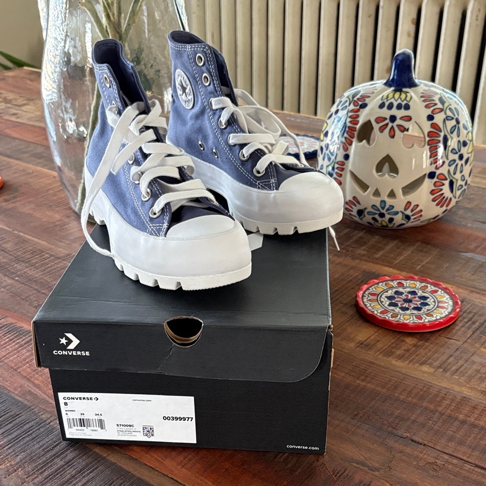 Converse High-Top Sneakers - Navy and White
